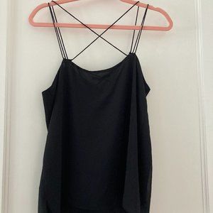 Naked Zebra black strappy tank